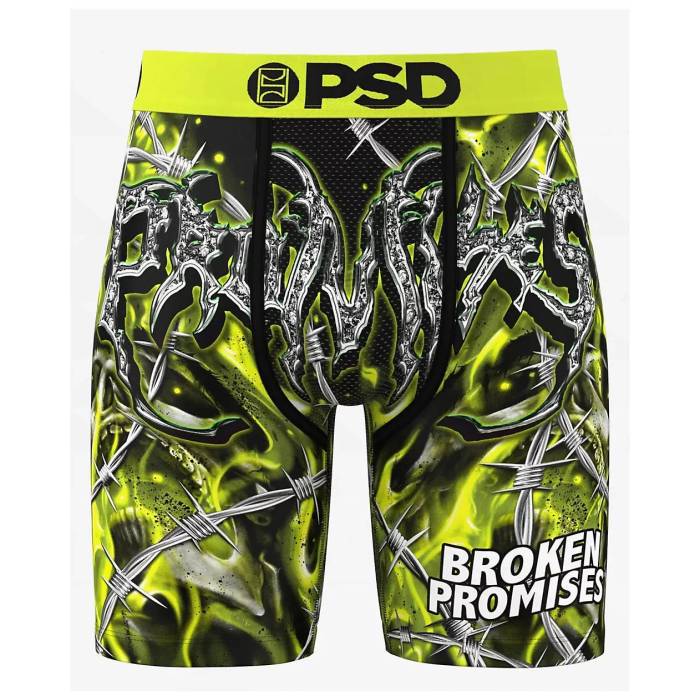 ピーエスディーアンダーウェア Psd Underwear 【 Psd X Broken Promises Cyberwire Boxer Briefs Men's..