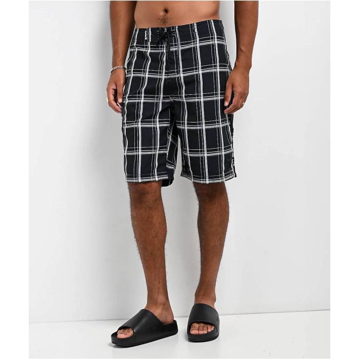 ハーレー Hurley 【 Puerto Rico Black Board Shorts Men's Black 】 黒色 ブラック ショーツ メンズファッション 水着 メンズ 黒色 ブラック