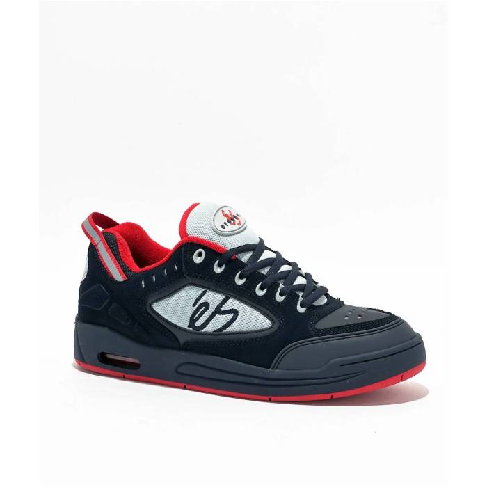Es 【 Creager Blue Grey & Red Skate Sho Men's Navy 】 青色 ブルー 灰色 グレー Red 赤・レッド Skate スケート 靴 メンズ靴 スニーカー メンズ 紺色 ネイビー