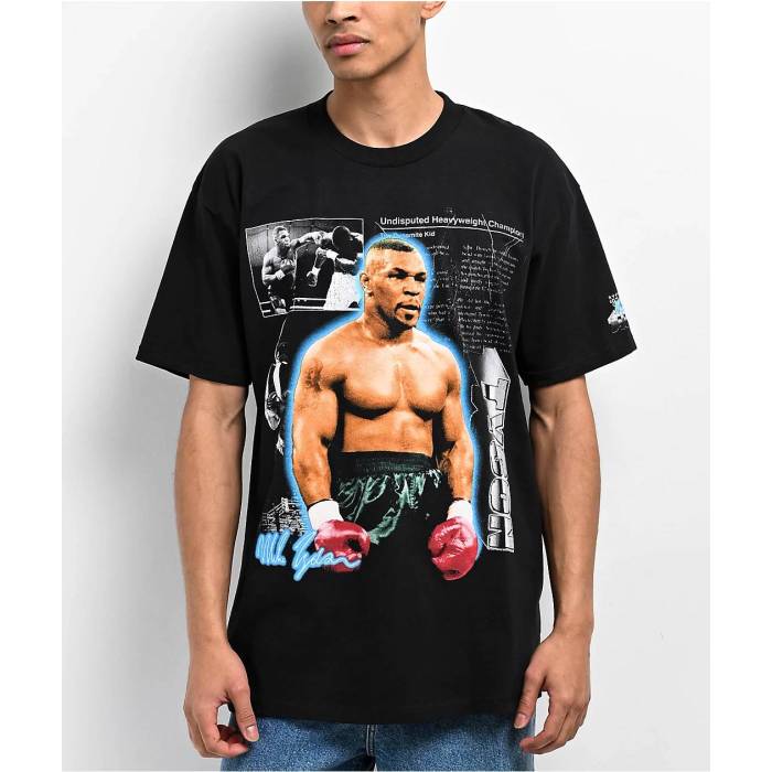 Mike Tyson Collection 【 Mike Tyson Undisputed Champ Black T-Shirt Men's Black 】 黒色 ブラック Tシャツ メンズ 黒色 ブラック