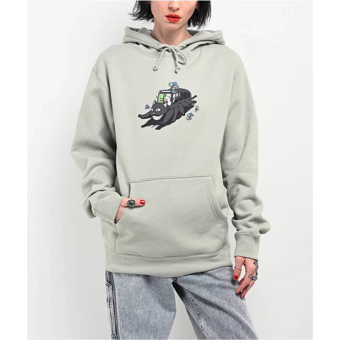 リップンディップ Ripndip 【 Adventure Bus Sage Hoodie Women's Light Pastel Green 】 フーディー ..