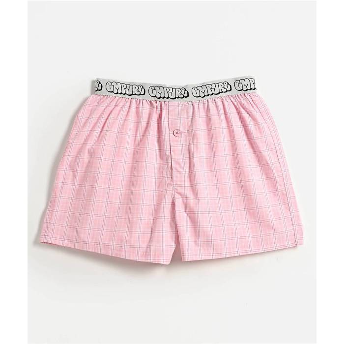 エンパイア Empyre 【 Pink Plaid Loose Boxers Men's Pink 】 pink ピンク インナー 下着 ナイトウェ..