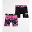 ナイキ Nike 【 Kids Dri-Fit Essential Micro Pink & Black 2-Pack Boxer Briefs Kids' Pink 】 ドラ..