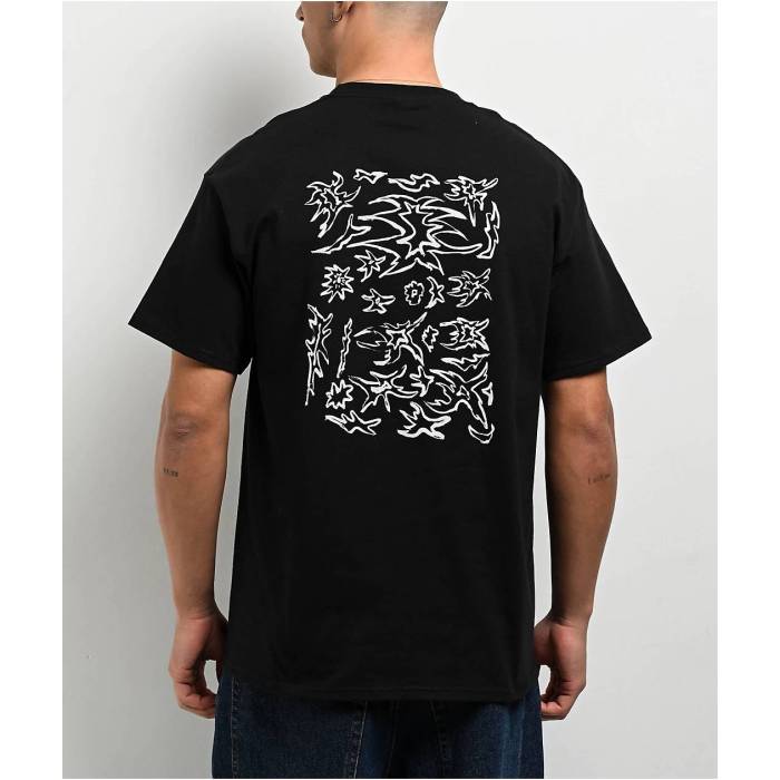 Poetic Collective 【 Poeticcollective Scrawl Black T-Shirt Men's Black 】 黒色 ブラック Tシャツ メンズファッション トップス Tシャツ カットソー メンズ 黒色 ブラック