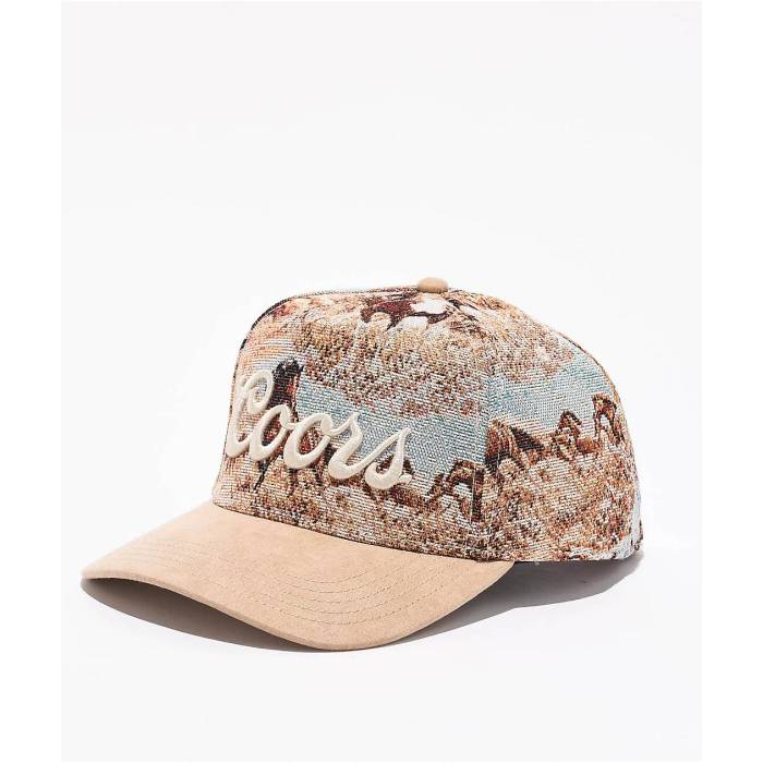 アメリカンニードル American Needle 【 X Coors Tapestry Khaki Snapback Hat Men's Beige 】 カーキ ..