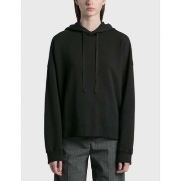 メゾンマルジェラ フリース フーディー パーカー 黒色 ブラック レディース 【 MAISON MARGIELA COTTON FLEECE HOODIE BLACK 】