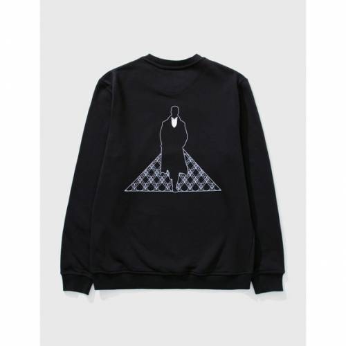 LUPIN X MUSéE DU LOUVRE スウェットシャツ トレーナー 黒色 ブラック MUSéE メンズ 【 LUPIN X DU LOUVRE PYRAMID SWEATSHIRT BLACK 】