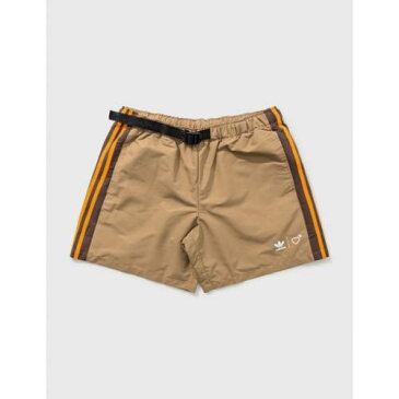 アディダス オリジナルス ショーツ ハーフパンツ 橙 オレンジ メンズ 【 ORANGE ADIDAS ORIGINALS X HUMAN MADE CONSORTIUM WIND SHORTS MULITCOLOR 】