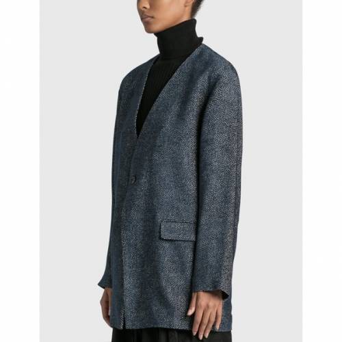 ニードルズ ジャケット 紺色 ネイビー 青色 ブルー レディース 【 NEEDLES SINGLE BREAST V NECK JACKET NAVY BLUE 】