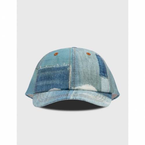 アクネストゥディオズ デニム キャップ キャップ 帽子 藍色 インディゴ メンズ 【 ACNE STUDIOS CARLIY DENIM PRINT RIPSTOP CAP LIGHT INDIGO 】