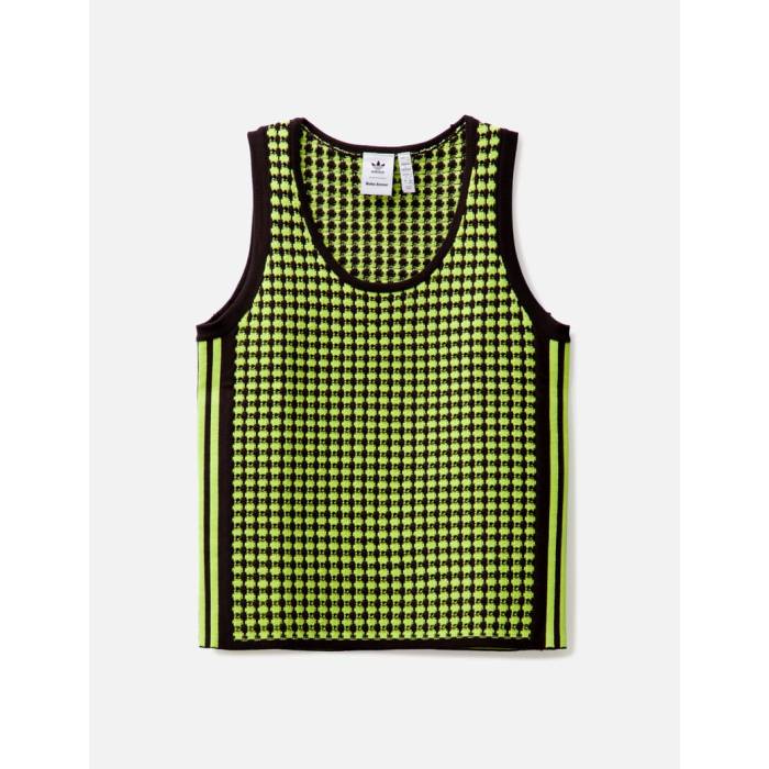 楽天スニケスアディダス Adidas Originals 【 Wales Bonner Knit Vest Unisex Semi Frozen Yellow / Night Brown 】 ニット ベスト メンズファッション トップス ベスト ジレ ユニセックス yellow 黄色・イエロー ナイト 茶色 ブラ