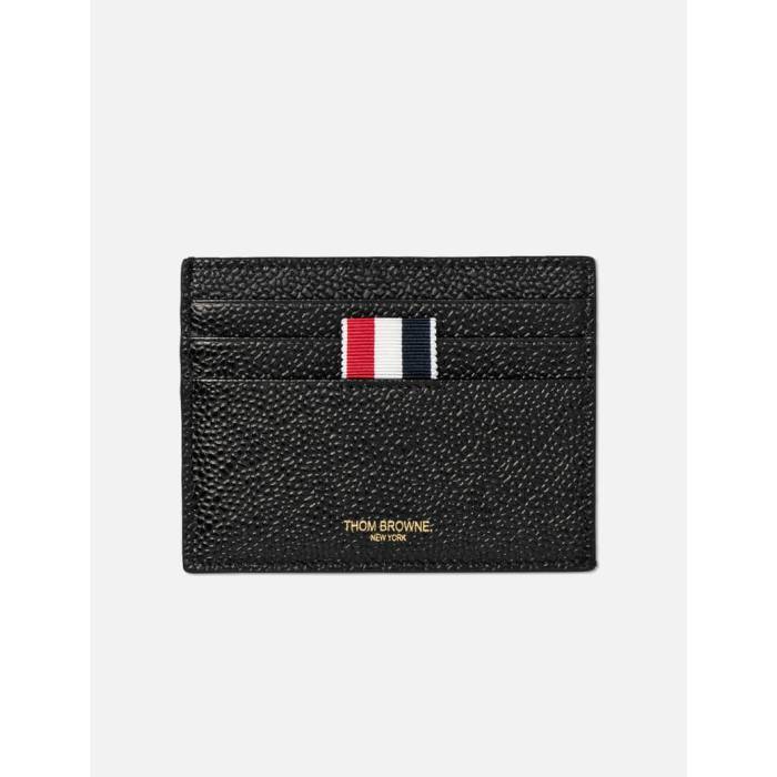 トム ブラウン Thom Browne 【 Cardholder With Note Compartment In Pebble Grain Men Black...
