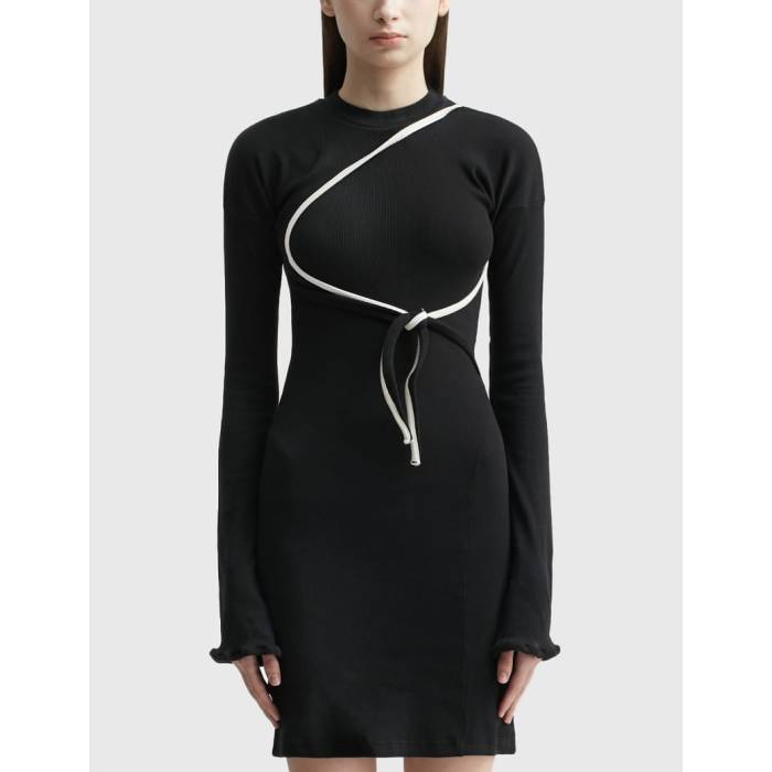 Ottolinger �� Otto Lounge Rib Mini Dress Women Black �� �ɥ쥹 ��ǥ������ե��å���� �ɥ쥹 ��ǥ����� ...