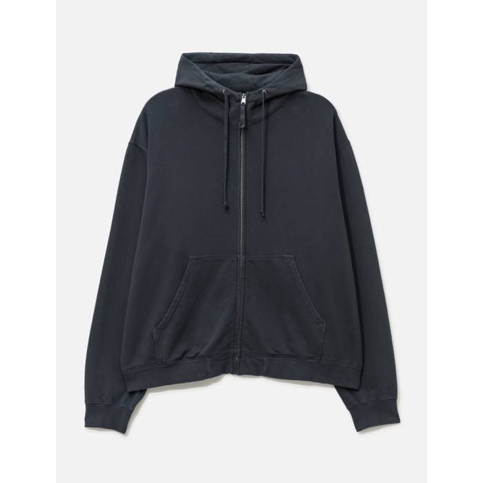 メゾンマルジェラ Maison Margiela 【 Embroidered Logo Hoodie Unisex Washed Black 】 ロゴ フーディー パーカー ユニセックス 黒色 ブラック