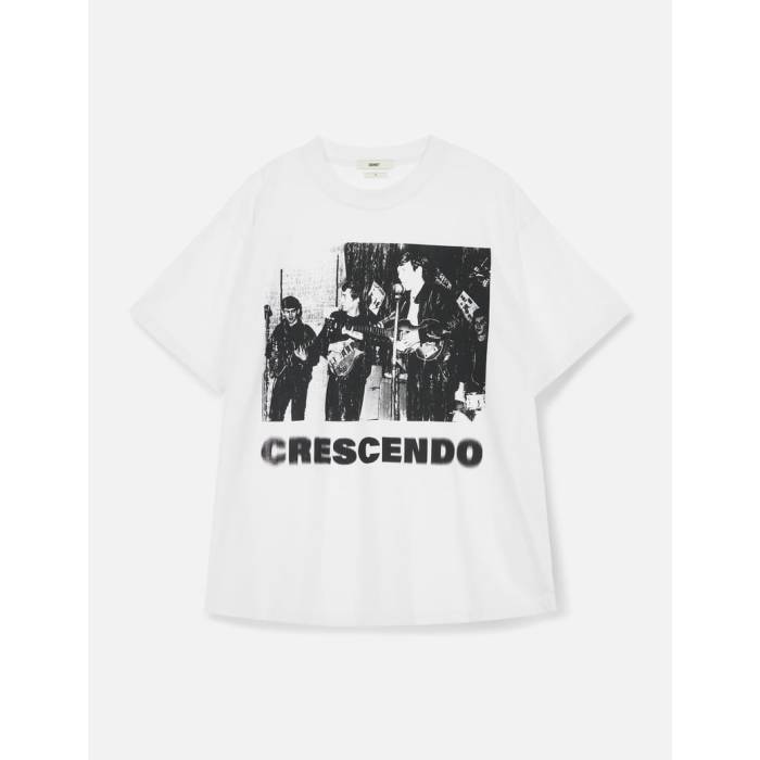 Deinet 【 Crescendo Graphics T-Shirt Unisex White 】 Tシャツ ユニセックス 白色 ホワイト