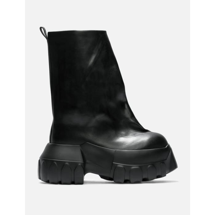 ��å��������� Rick Owens �� Flared Mega Tractor Boots Men 09 Black �� �ᥬ �֡��� ��� ���� �֥�å�