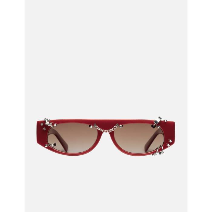 Arcus Paris 【 Draconis (Scarlet)— Alpha Unisex Red / Dark Brown 】 アルファ ユニセックス Red 赤・レッド 茶色 ブラウン(4.0)