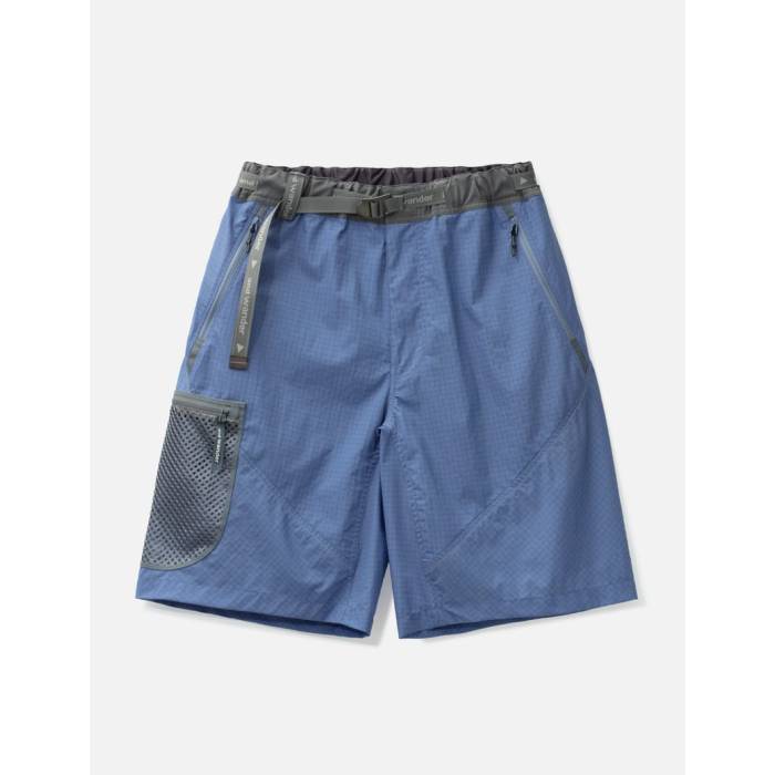 アンドワンダー And Wander 【 Breath Rip Short Pants Men L.purple 】 メンズ