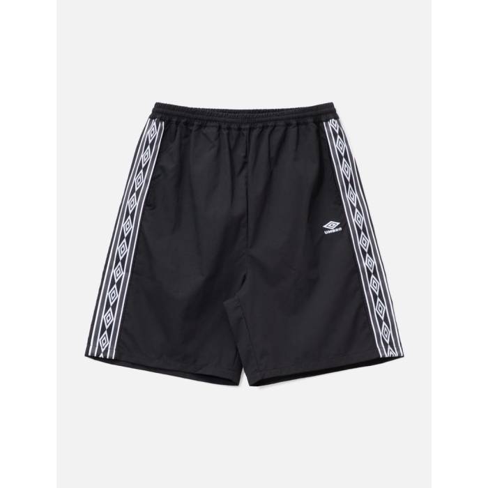 School Uniforms - アンブロ Umbro 【 X Slam Jam Og Taped Shorts Men Carbon Black 】 ジャム ショーツ メンズ カーボン 黒色 ブラック