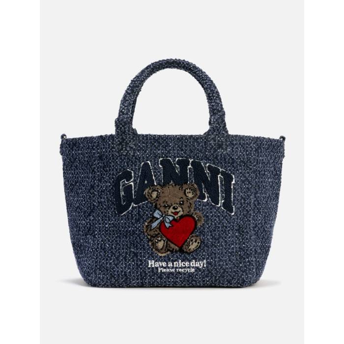 ブランド名Ganni性別Women(レディース)商品名Small Trapeze Shopper Bear Tweed Denimカラー・Rinse