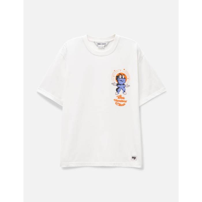 Dhruv Kapoor 【 Healing Club Mascot T-Shirt Unisex Natural White 】 クラブ Tシャツ ユニセックス ナチュラル 白色 ホワイト