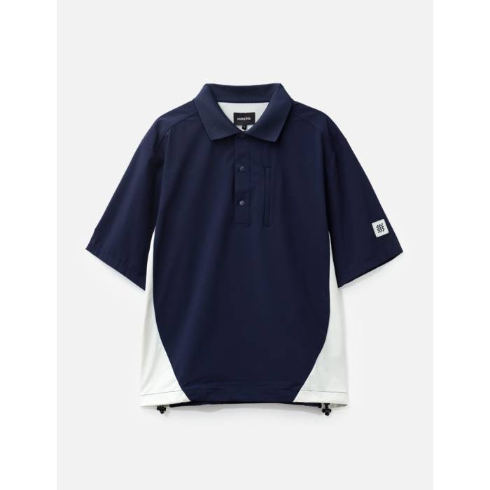Manors Golf �� Shooter Shirt Men Navy �� ��� ���� �ͥ��ӡ�