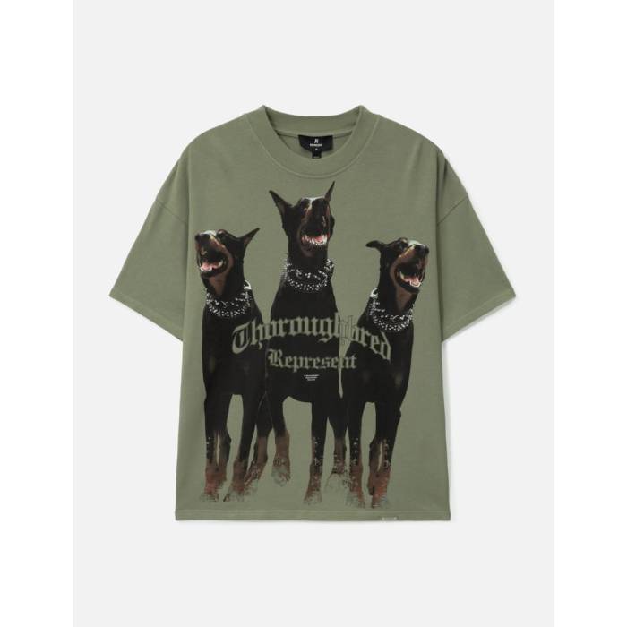 Represent 【 Thoroughbred T-Shirt Men Khaki 】 Tシャツ メンズ カーキ