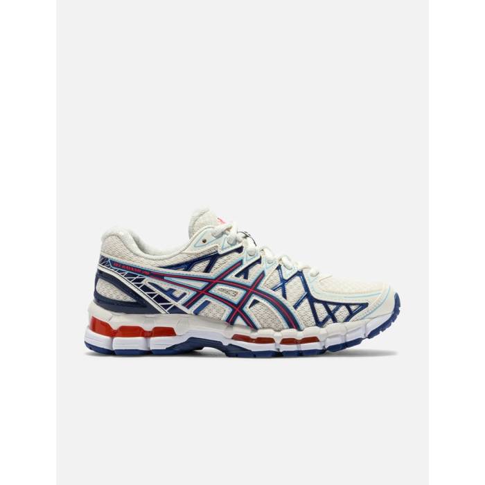 アシックス Asics 【 Gel-Kayano 20 Women Cream/Deep Marine 】 靴 レディース靴 スニーカー レディース クリーム ディープ
