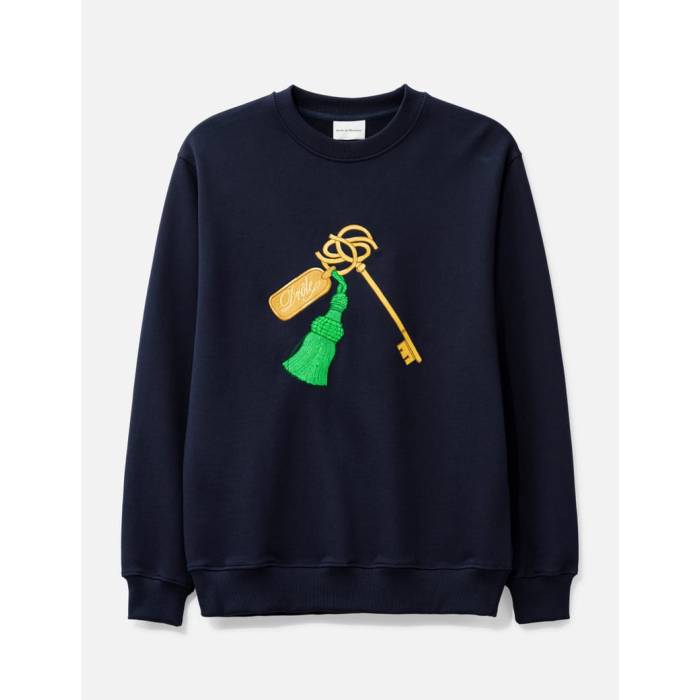 �� Le Sweatshirt Clef Men Navy �� �������å� �ȥ졼�ʡ� ��󥺥ե��å���� �ȥåץ� �������å� �ȥ졼�ʡ� ��� ���� �ͥ�...