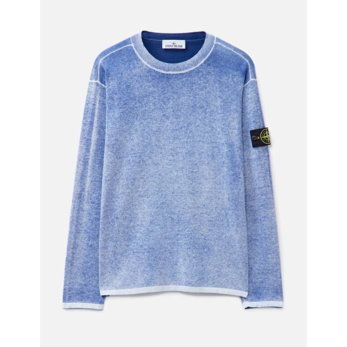 ���ȡ��󥢥����� Stone Island �� Raw Hand Light Cotton Sweater Men Blue Marine �� �ȥ졼�ʡ� ��...