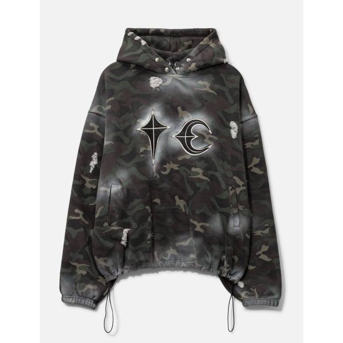Thug Club �� Sprayed Camouflage Rock Hoodie Men Camo �� �ա��ǥ��� �ѡ����� ��󥺥ե��å���� �ȥåץ� ...