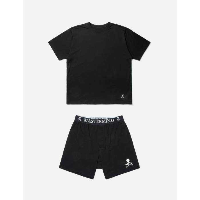 マスターマインドワールド Mastermind World 【 T-Shirt & Boxers Set Men Black/White 】 Tシャツ メンズ 黒色 ブラック 白色 ホワイト