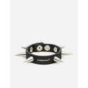 アンダーカバー Undercover 【 Spiked Leather Bracelet Men Black/Silver 】 レザー ブレスレット ジュエリー アクセサリー メンズジュエリー アクセサリー ブレスレット メンズ 黒色 ブラック Silver 銀色・