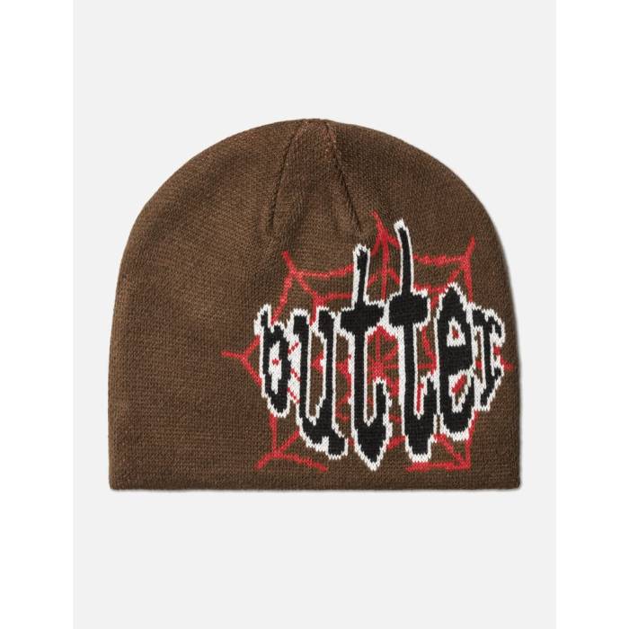 Butter Goods �� Frenzy Skully Beanie Men Brown �� �ե�󥸡� ����å� ˹�� �Хå� ��ʪ �֥��ɻ��� ˹�� ��...