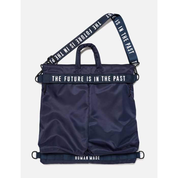 ヒューマンメイド Human Made 【 Helmet Bag Unisex Navy 】 Helmet ヘルメット バッグ バッグ 小物 ブランド雑貨 バッグ レディースバッグ ボディバッグ ウエストポーチ ユニセックス 紺色 ネイビー
