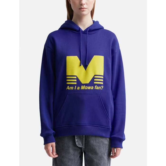 Mowalola �� Am I Hoodie Women Spectrum Blue �� �ա��ǥ��� �ѡ����� ��ǥ����� ���ڥ��ȥ�� �Ŀ� �֥롼