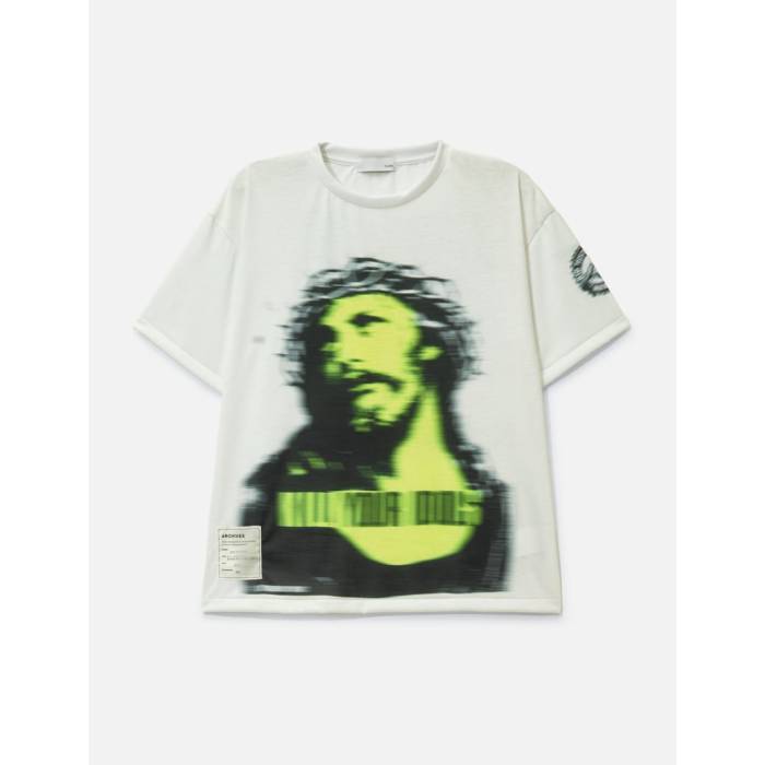 Tolq 【 Trompe L'oeil Blurry T-Shirt Unisex White 】 Tシャツ ユニセックス 白色 ホワイト