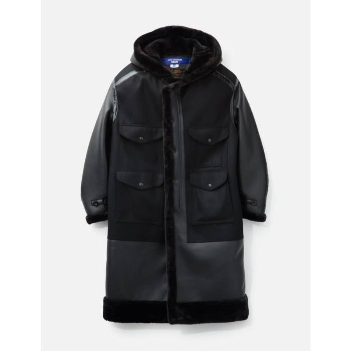 ブランド名Junya Watanabe Man性別Men(メンズ)商品名X Filson Faux Shearling Hooded Coatカラー・Black