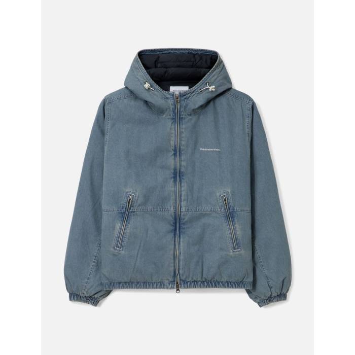  デニム ダウン Jacket ジャケット メンズ 青色 ブルー