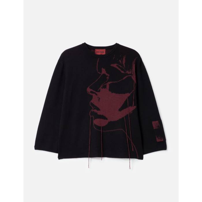 Fine Chaos 【 Kiss Of Death Knit Unisex Black 】 ニット ユニセックス 黒色 ブラック