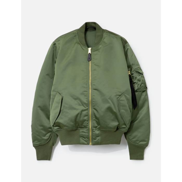 アルファインダストリーズ Alpha Industries 【 Ma-1 Base Flight Bomber Jacket Unisex Sage Green 】 Flight フライト Jacket ジャケット ユニセックス green 緑・グリーン