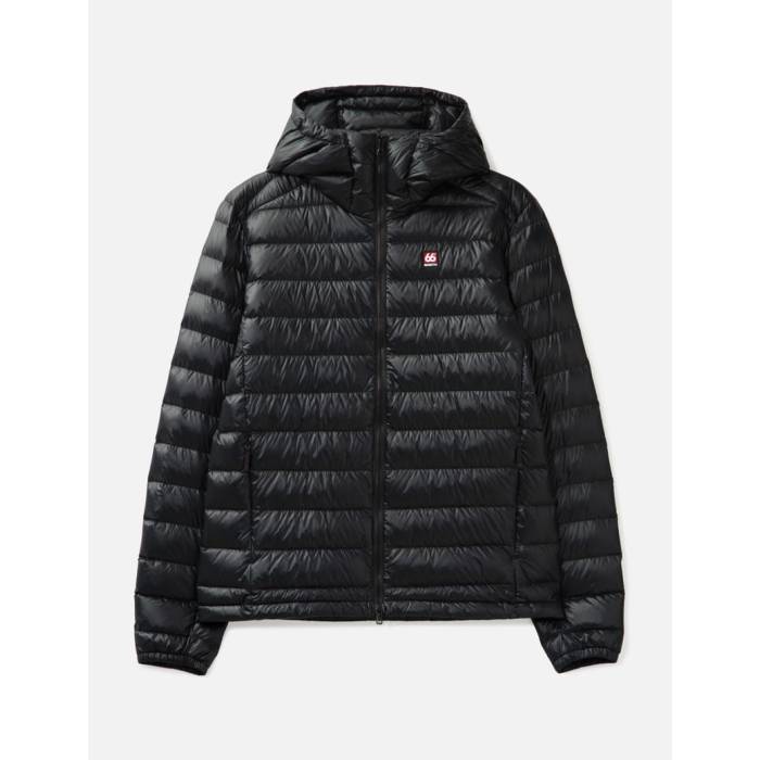 【 Keilir Hooded Down Jacket Men Black 】 フード付 ダウン Jacket ジャケット メンズ 黒色 ブラック