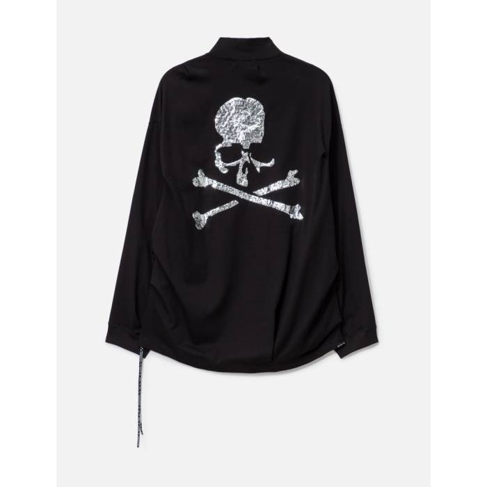 Mastermind Japan 【 Boxy Tuck High Neck Long Sleeve T-Shirt Men Black 】 ハイ Sleeve スリーブ Tシャツ メンズ 黒色 ブラック