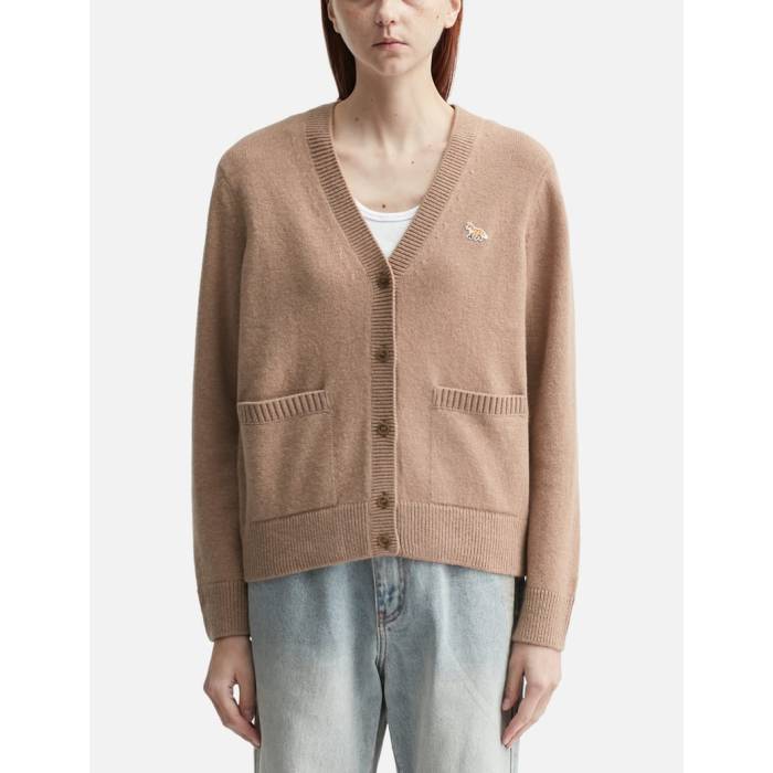 �� Baby Fox Lambswool Boxy Cardigan Women Canvas Brown �� �ե��å��� �����ǥ����� ��ǥ����� �㿧 �֥�...