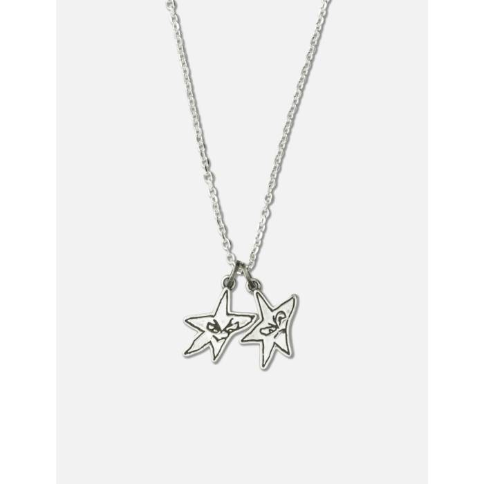 Twojeys 【 Sketchy Stars Necklace Unisex Silver 】 スターズ ネックレス ユニセックス Silver 銀色・シルバー