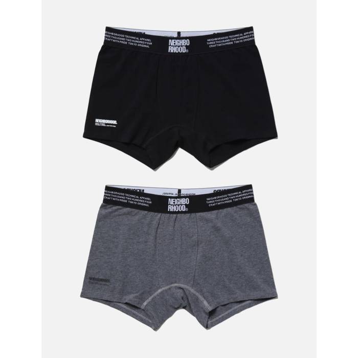 ネイバーフッド Neighborhood 【 Classic 2 Pack Underpants Men Black/Grey 】 クラシック メンズ 黒色 ブラック 灰色 グレー