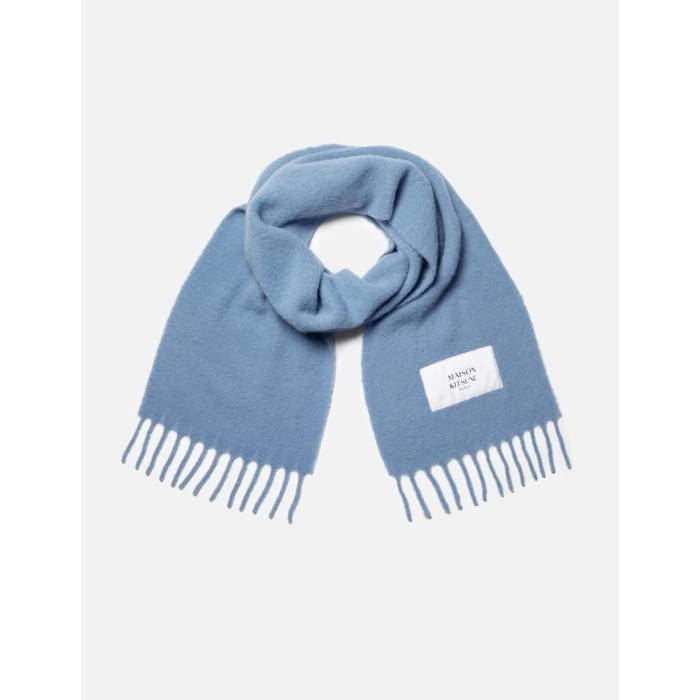 Other - 【 Alpaca Scarf Women Powder Blue 】 スカーフ レディース 青色 ブルー