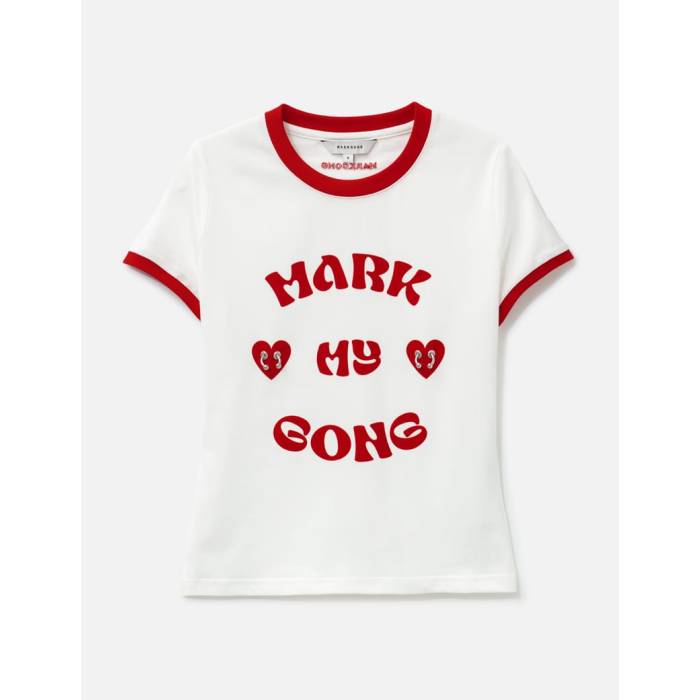 Markgong  Tシャツ レディース 白色 ホワイト