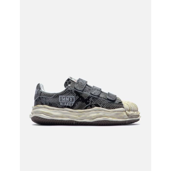 メゾン ミハラヤスヒロ Maison Mihara Yasuhiro 【 "Blakey" Og Sole Python Printed Leather Low-Top Sneaker Women Gray 】 レザー 靴 スニーカー レディース gray 灰色・グレー・グレイ