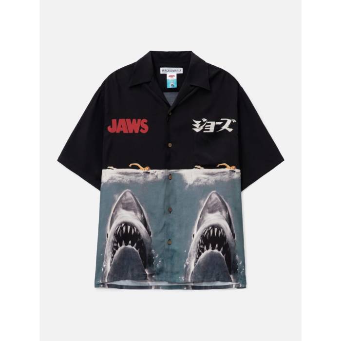 ワコマリア Wacko Maria 【 Jaws Hawaiian Shirt Men Black 】 メンズ 黒色 ブラック（楽天・スニケス）